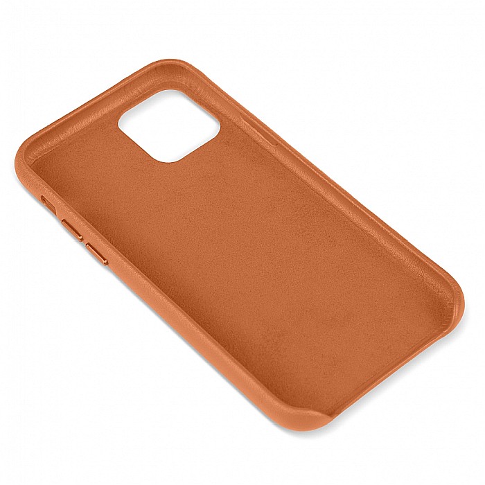 Husa din Piele Naturala pentru Apple iPhone 11 Pro - Maro [5]
