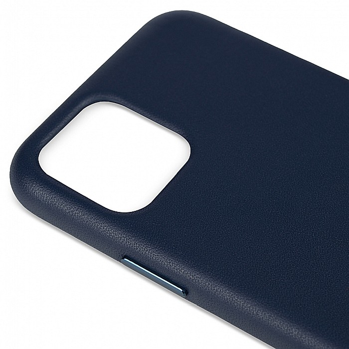 Husa din Piele Naturala pentru Apple iPhone 11 Pro - Midnight Blue [6]