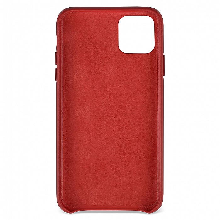 Husa de protectie din piele compatibil cu iPhone 11 Pro Max - Rosu [3]