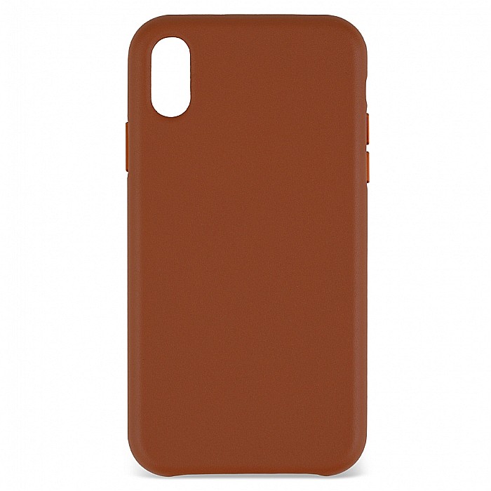 Husa din Piele Naturala pentru Apple iPhone XR - Maro [2]