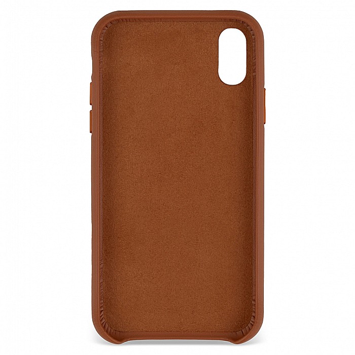Husa din Piele Naturala pentru Apple iPhone XR - Maro [3]