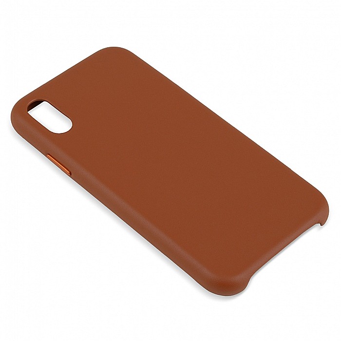 Husa din Piele Naturala pentru Apple iPhone XR - Maro [4]