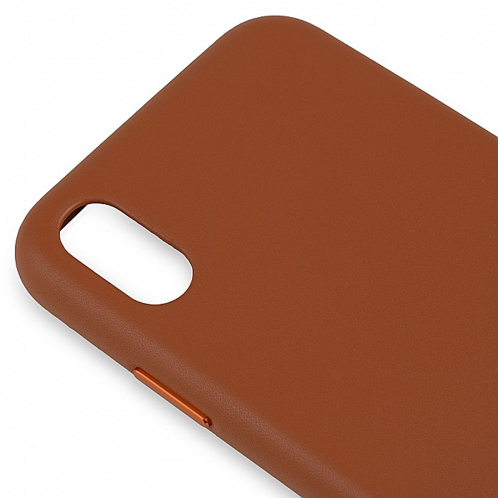 Husa din Piele Naturala pentru Apple iPhone XR - Maro [6]