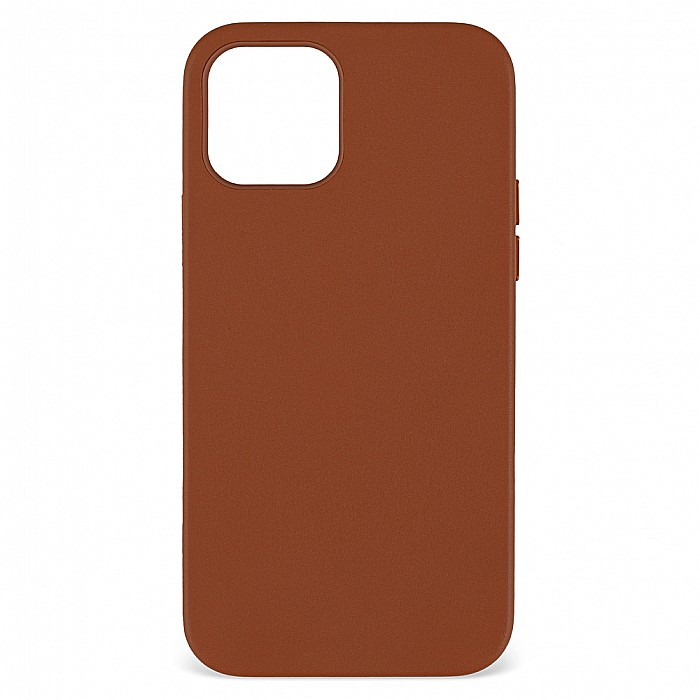 Husa din Piele Naturala pentru Apple iPhone 12 mini, compatibilitate MagSafe, Maro [2]