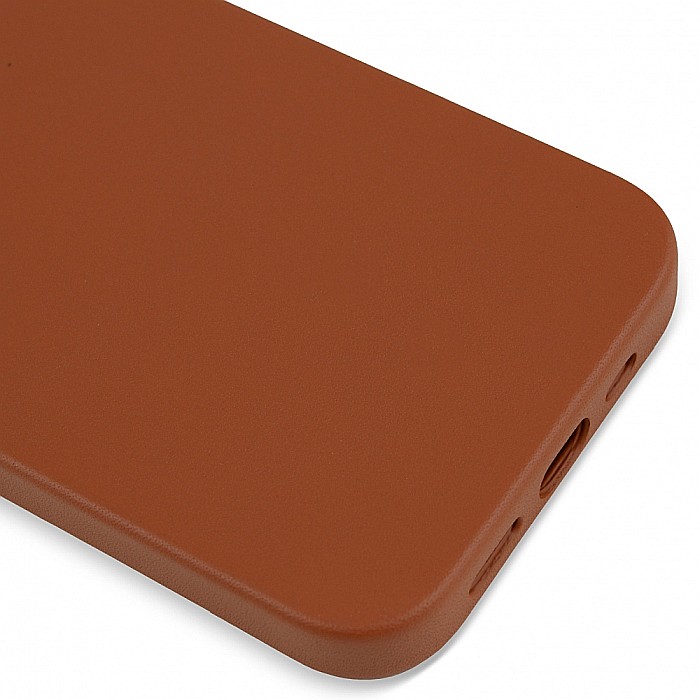 Husa din Piele Naturala pentru Apple iPhone 12 mini, compatibilitate MagSafe, Maro [7]