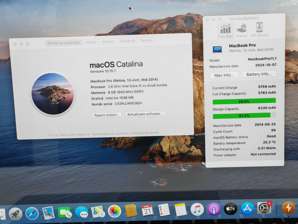 Apple MacBook Pro (Retina 13" A1502, Mid 2014) i5 2.6Ghz, 8GB, 128GB SSD, OS Catalina [4]