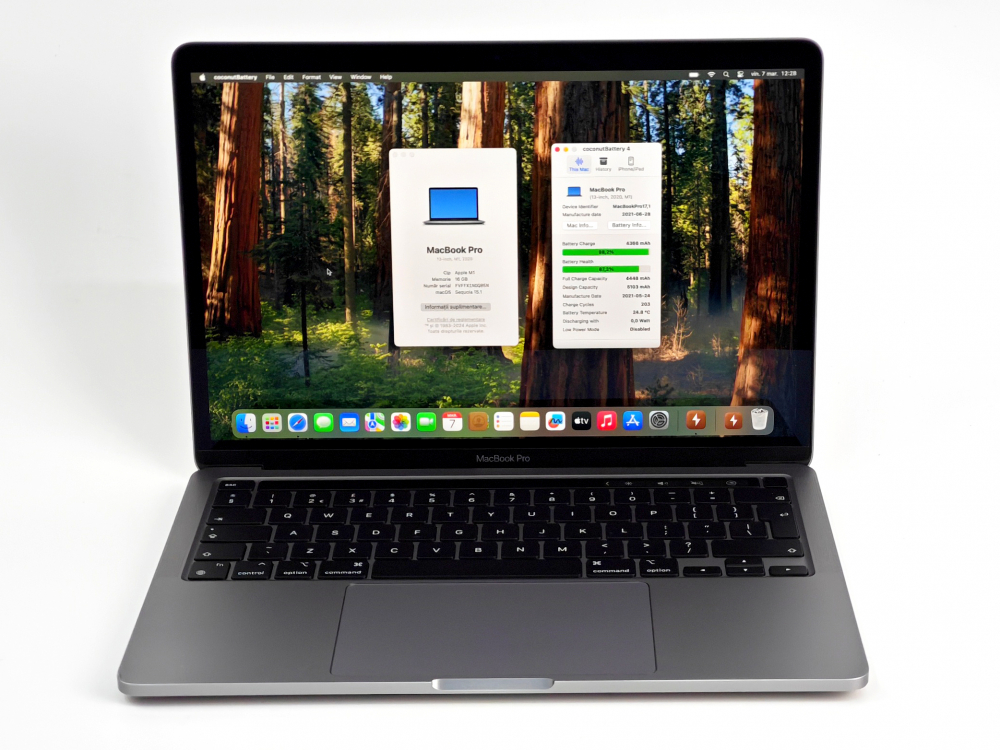 Apple Macbook Pro A2338 (13-inch 2020, M1) 16GB, 256GB SSD, Space Gray, OS Sequoia [2]