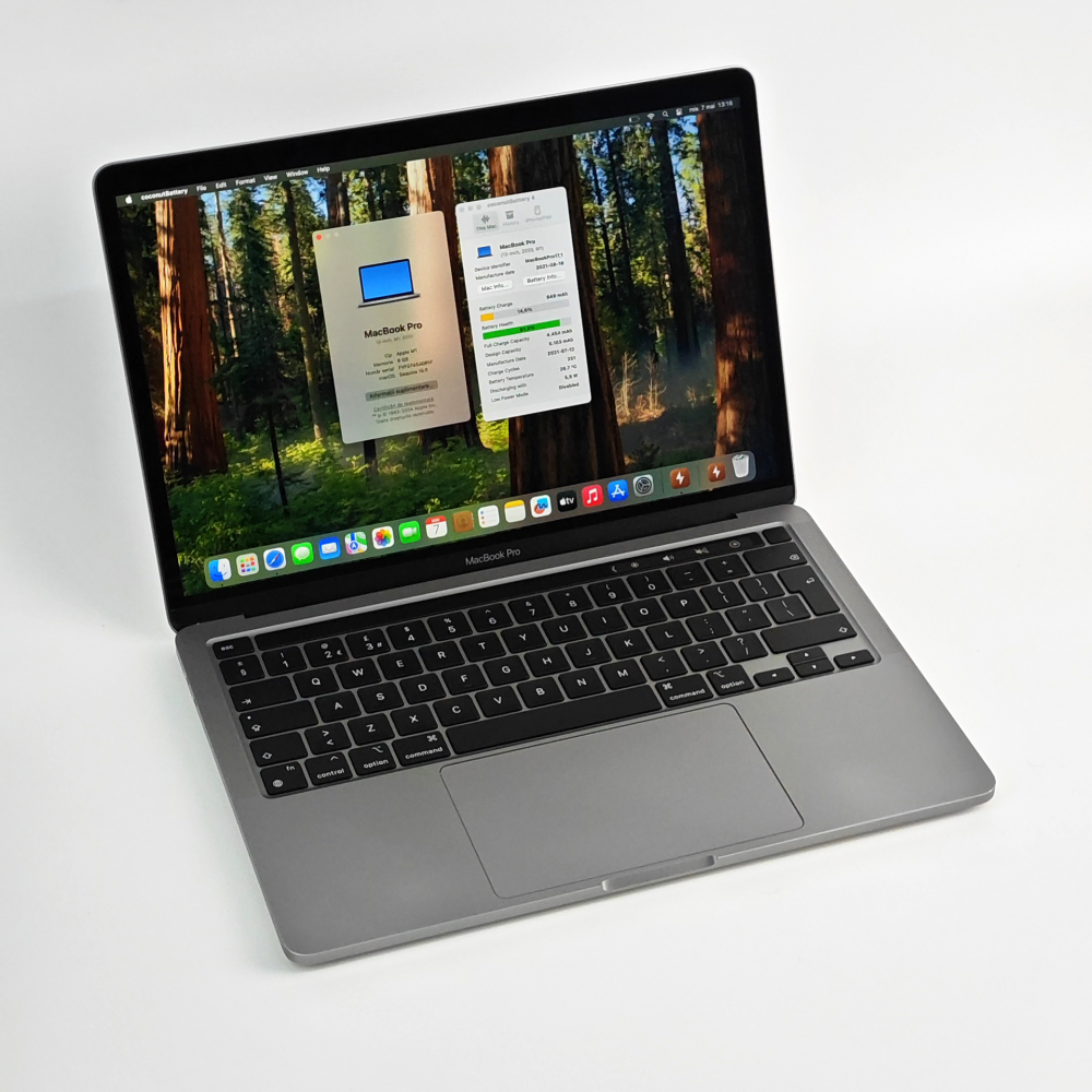 MacBook Pro 13” A2338 (2020) – Apple M1 | 8GB RAM | 512GB SSD | Space Gray | Baterie 87% | Garanție 12 luni [2]