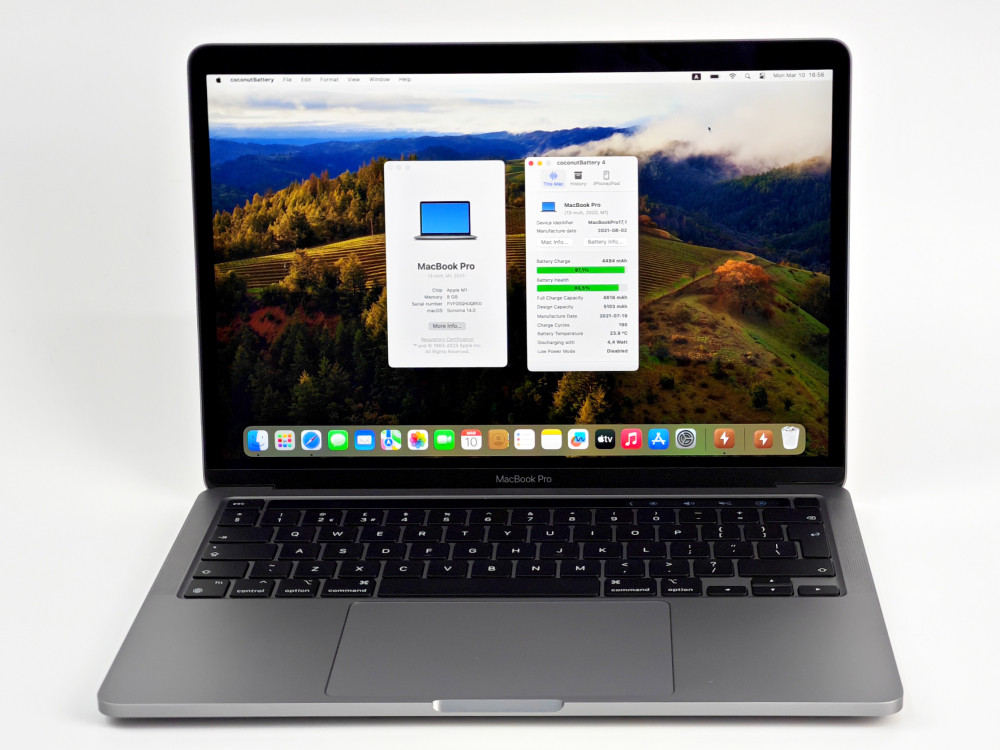 Apple Macbook Pro A2338 (13-inch 2020, M1) 8GB, 256GB SSD, Space Gray, OS Sonoma [1]