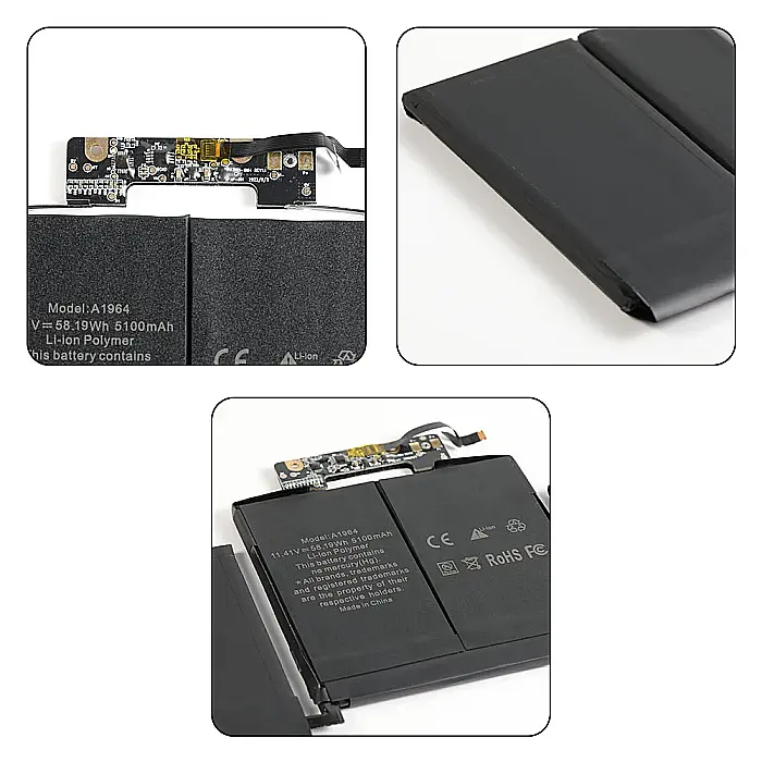 Baterie pentru MacBook Pro Retina A1989 / A2251 13-inch, Model A1964, 2018-2020, Pure Cobalt Battery Cell + Kit Montaj [5]