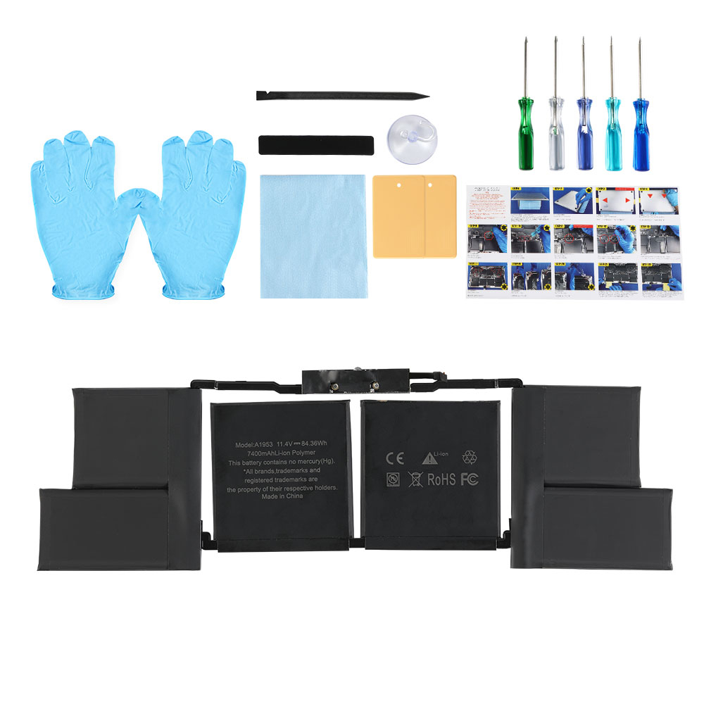 Baterie pentru MacBook Pro Retina A1990 15-inch, Model A1953, Pure Cobalt Battery Cell + Kit Montaj [8]