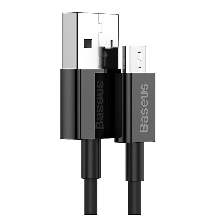 Cablu de Date USB la Micro USB, 2A, 1m - Baseus Superior (CAMYS-01) - Negru [6]