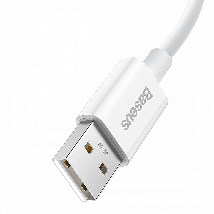 Cablu de Date USB la Type-C, 65W, 1m - Baseus Superior Series (CAYS000902) - Alb [2]