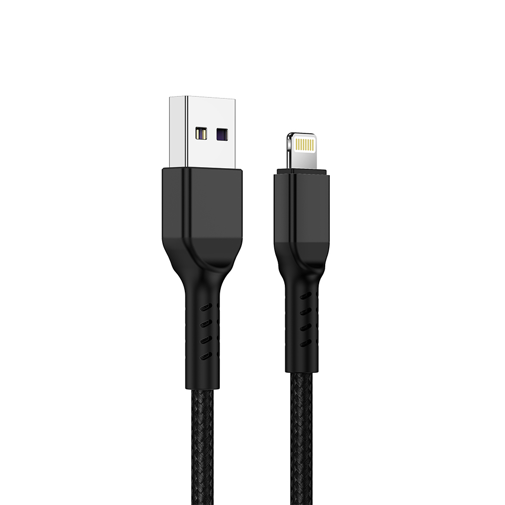 Cablu Încărcare și Date USB-A la Lightning NCC D111L, 1 Metru, Împletit, Negru - Garanție 12 luni [2]