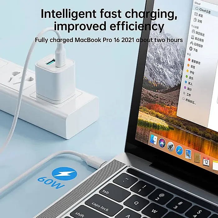 Cablu de Date Type-C la Type-C, Fast Charging 60W, 1m - JoyRoom Long-Lasting Series (S-CC060A9) - Alb [3]