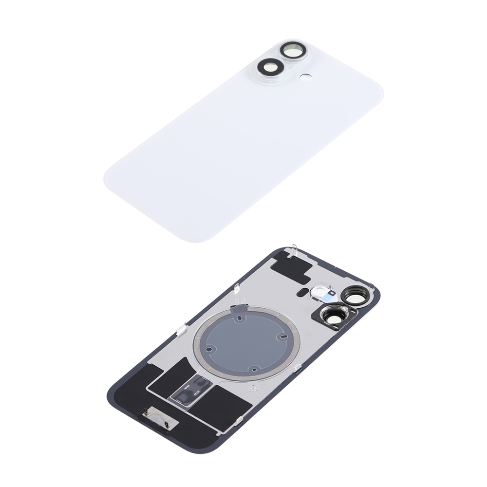 Capac spate sticla iPhone 16 cu magnet, fara NFC, culoare White  [6]