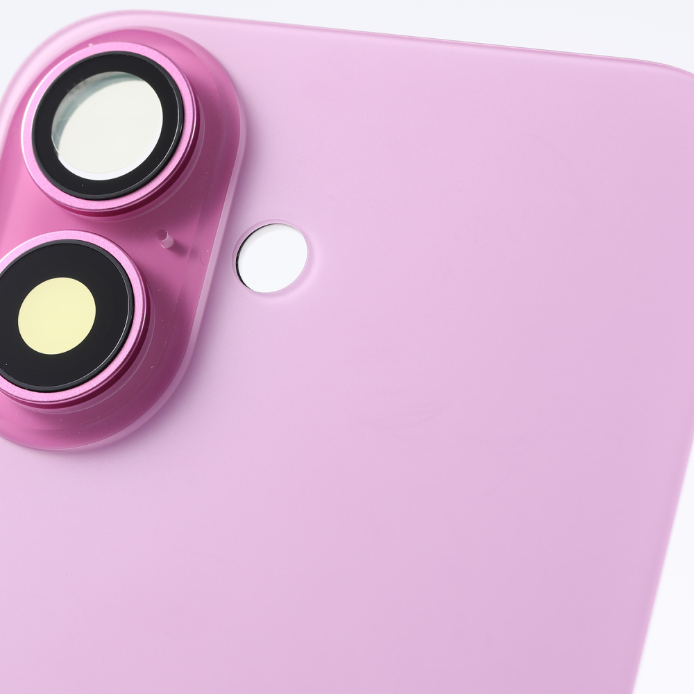 Capac spate sticla iPhone 16 cu magnet, fara NFC, culoare Pink  [2]