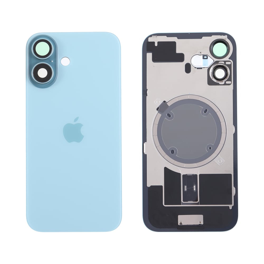 Capac spate sticla iPhone 16 cu magnet, fara NFC, culoare Teal  [1]