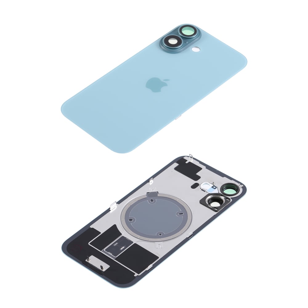 Capac spate sticla iPhone 16 cu magnet, fara NFC, culoare Teal  [6]