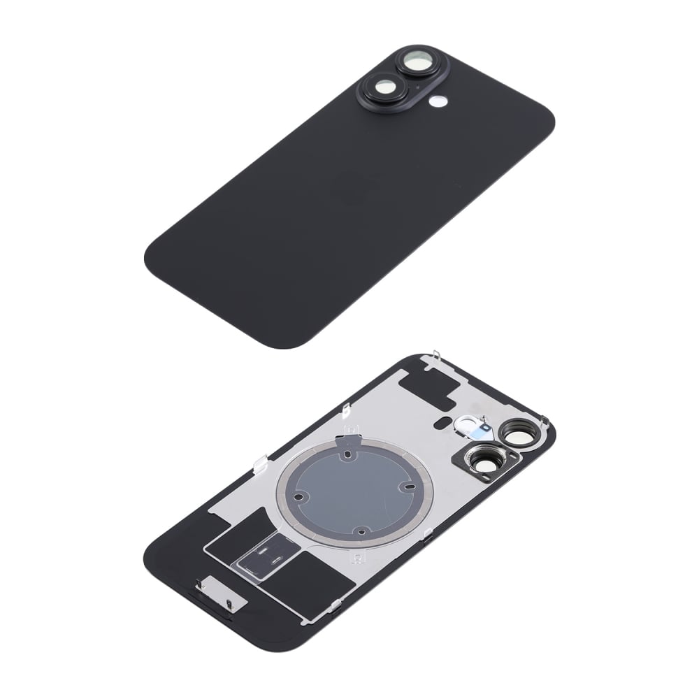 Capac spate sticla iPhone 16 cu magnet, fara NFC, culoare Black [6]