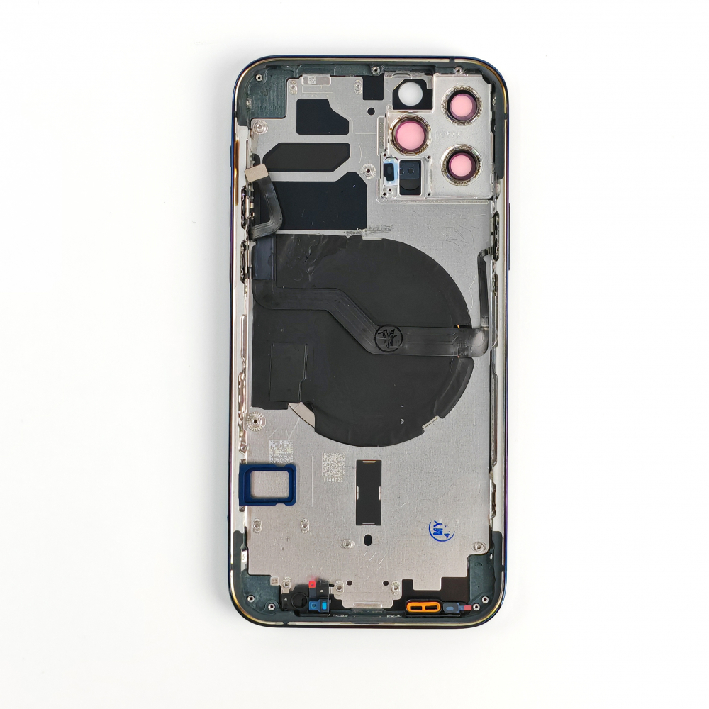 Carcasa completa si capac pentru iPhone 12 Pro cu sim tray si flex, Refurbish Top Quality, Blue [2]
