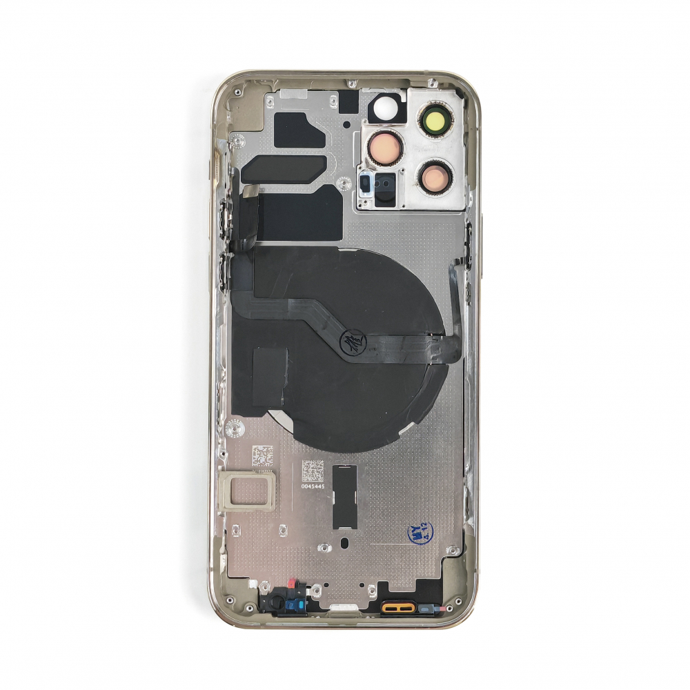 Carcasa completa si capac pentru iPhone 12 Pro cu sim tray si flex, Refurbish Top Quality, Gold [2]