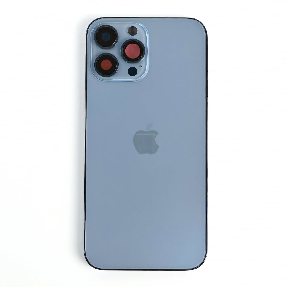 Carcasa completa si capac pentru iPhone 13 Pro Max cu sim tray si flex, Refurbish Top Quality, Blue [1]