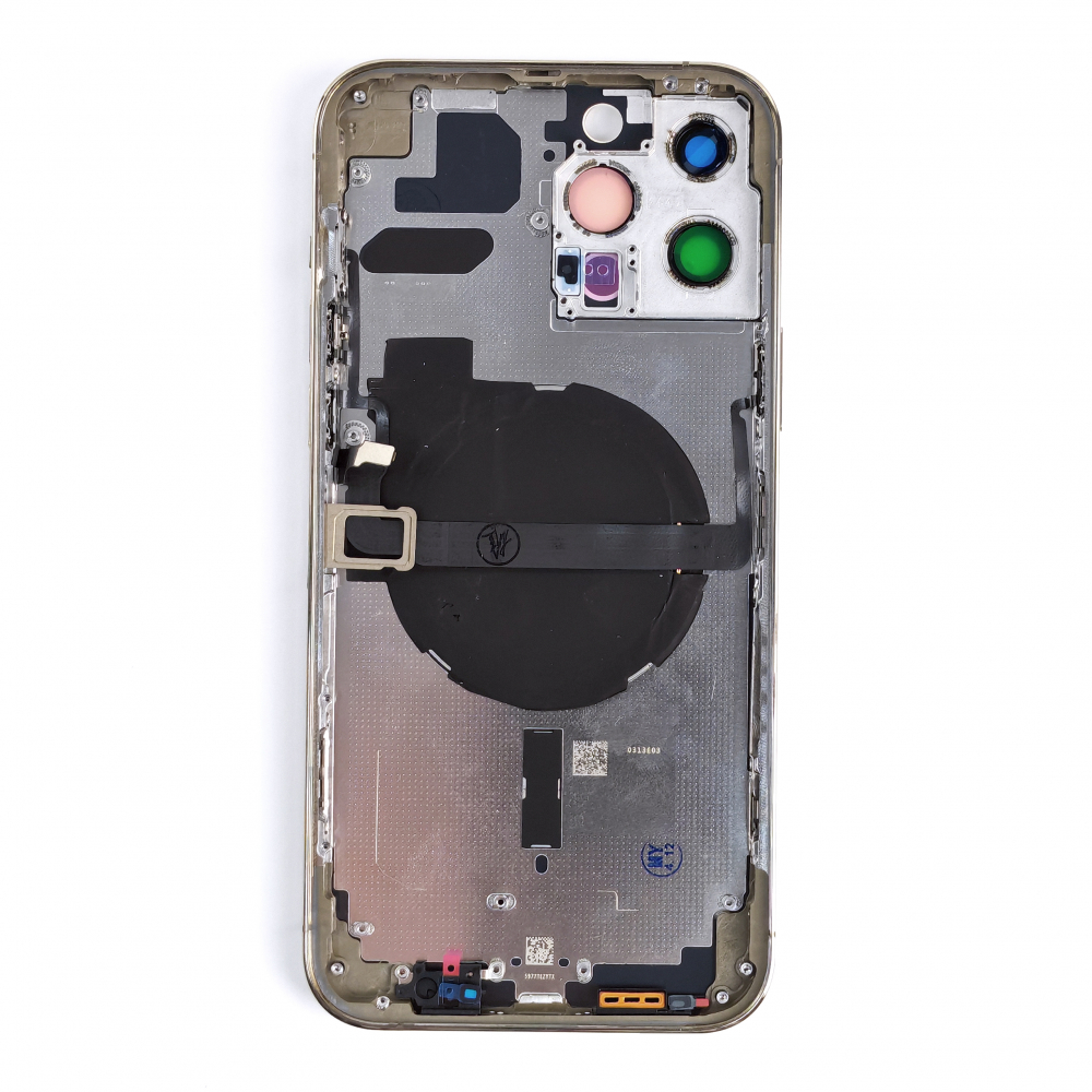 Carcasa completa si capac pentru iPhone 13 Pro Max cu sim tray si flex, Refurbish Top Quality, Gold [2]