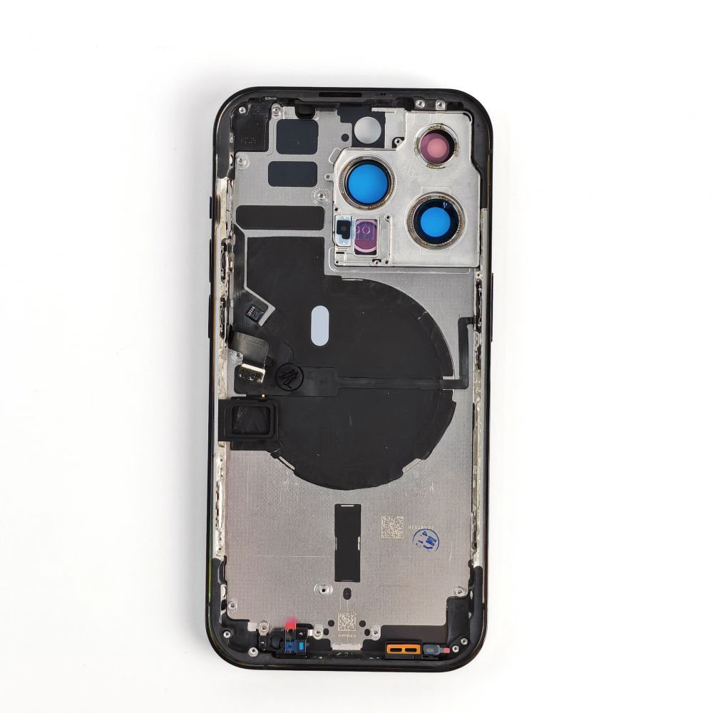 Carcasa completa si capac pentru iPhone 14 Pro cu sim tray si flex, Refurbish Top Quality, Graphite [2]