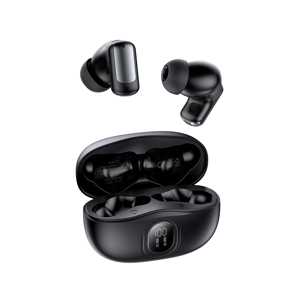 Casti Wireless NCC T22 – ANC, Dual Microfon, Afisaj Digital | Negru | Garantie 12 luni [2]