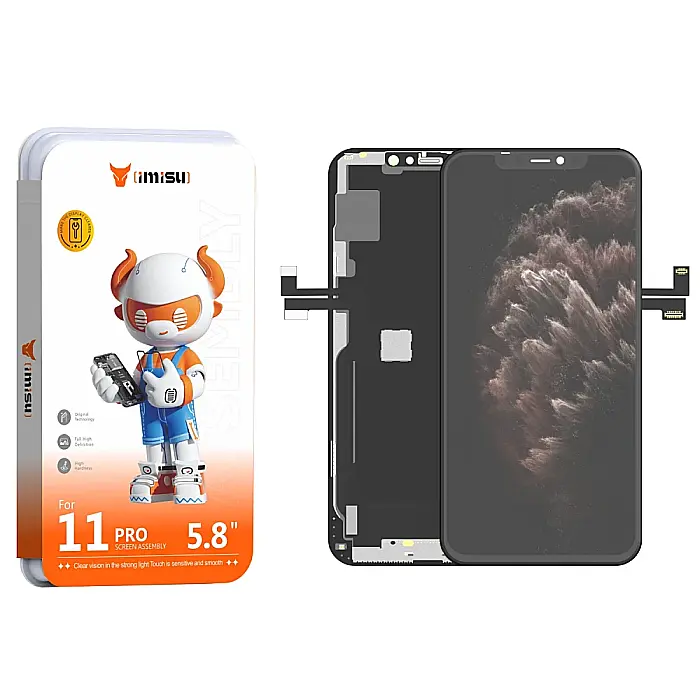 Display cu Touchscreen iPhone 11 Pro, iMisu Prime incell (Suporta IC Transplant), Varianta completa cu rama [2]