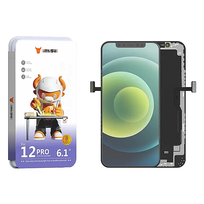 Display cu Touchscreen iPhone 12 / iPhone 12 Pro, iMisu Prime incell (Suporta IC Transplant), Varianta completa cu rama [2]