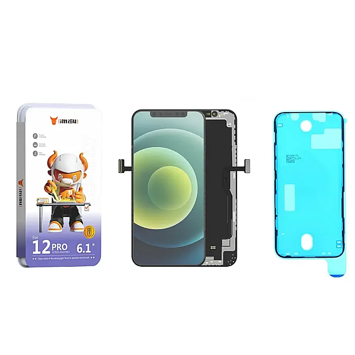 Display cu Touchscreen iPhone 12 / iPhone 12 Pro, iMisu Prime incell (Suporta IC Transplant), Varianta completa cu rama [3]