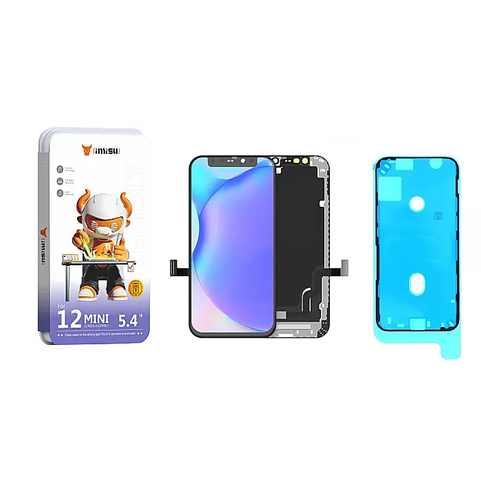 Display cu Touchscreen iPhone 12 Mini, iMisu Prime incell (Suporta IC Transplant), Varianta completa cu rama [3]
