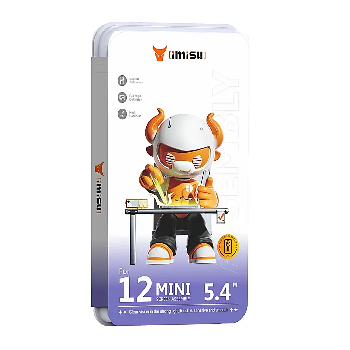 Display cu Touchscreen iPhone 12 Mini, iMisu Prime incell (Suporta IC Transplant), Varianta completa cu rama [4]