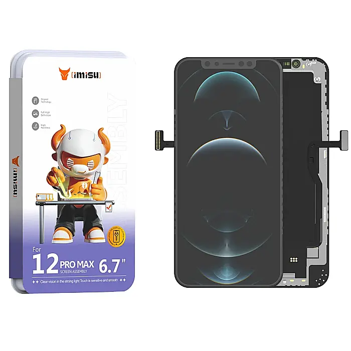 Display cu Touchscreen iPhone 12 Pro Max, iMisu Prime incell (Suporta IC Transplant), Varianta completa cu rama [4]