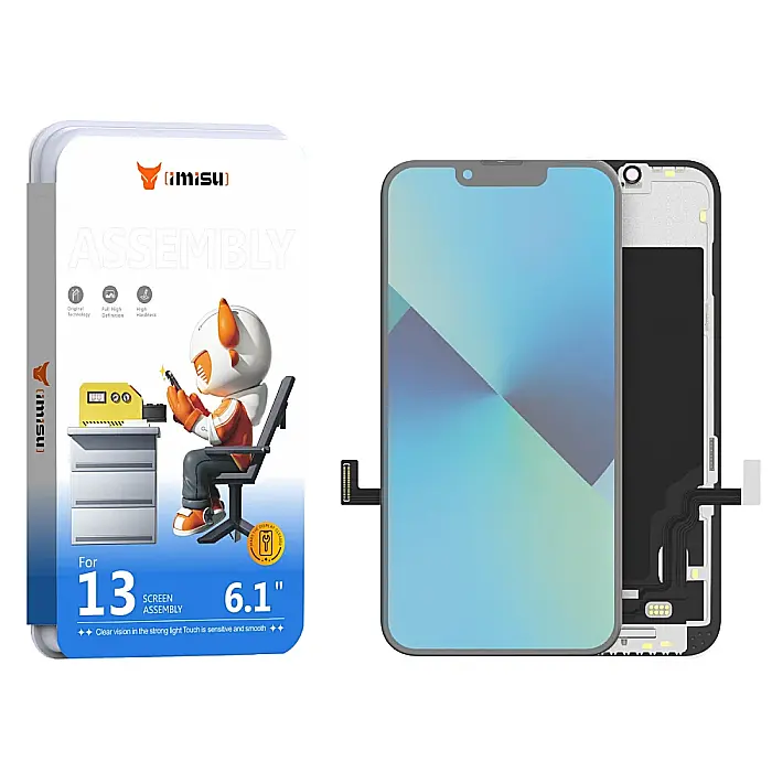 Display cu Touchscreen iPhone 13, iMisu Prime incell (Suporta IC Transplant), Varianta completa cu rama [2]