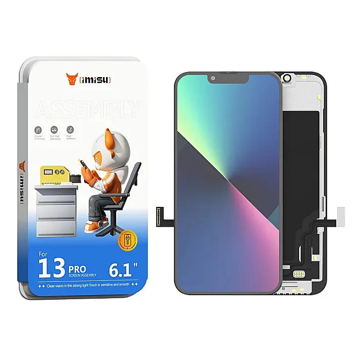 Display cu Touchscreen iPhone 13 Pro, iMisu Prime incell (Suporta IC Transplant), Varianta completa cu rama [2]