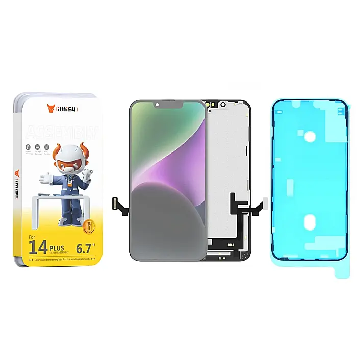 Display cu Touchscreen iPhone 14 Plus, iMisu Prime incell (Suporta IC Transplant), Varianta completa cu rama [3]