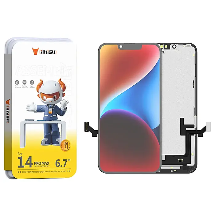 Display cu Touchscreen iPhone 14 Pro Max, iMisu Prime incell (Suporta IC Transplant), Varianta completa cu rama [2]