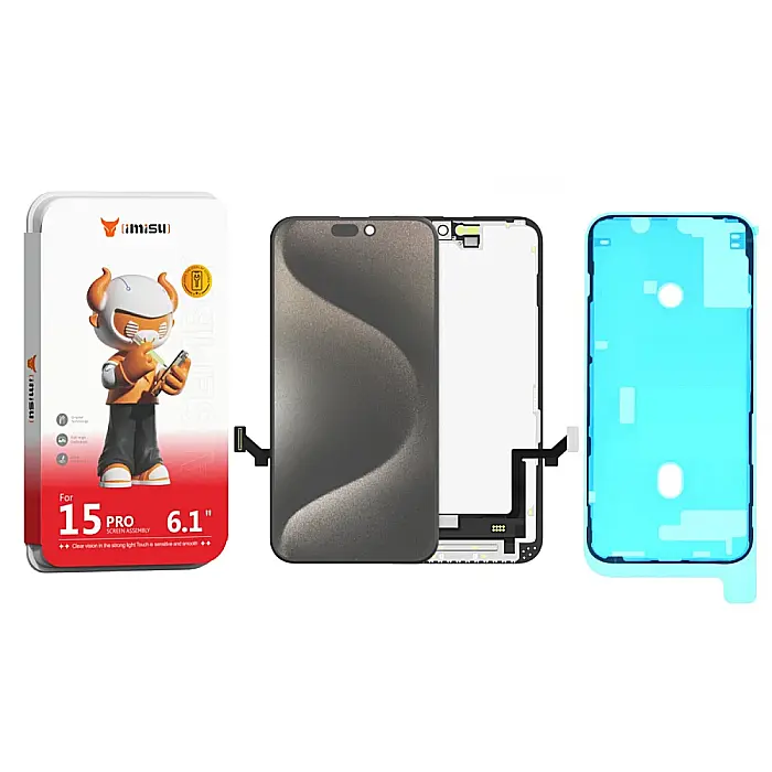 Display cu Touchscreen iPhone 15 Pro, iMisu Prime incell (Suporta IC Transplant), Varianta completa cu rama [3]