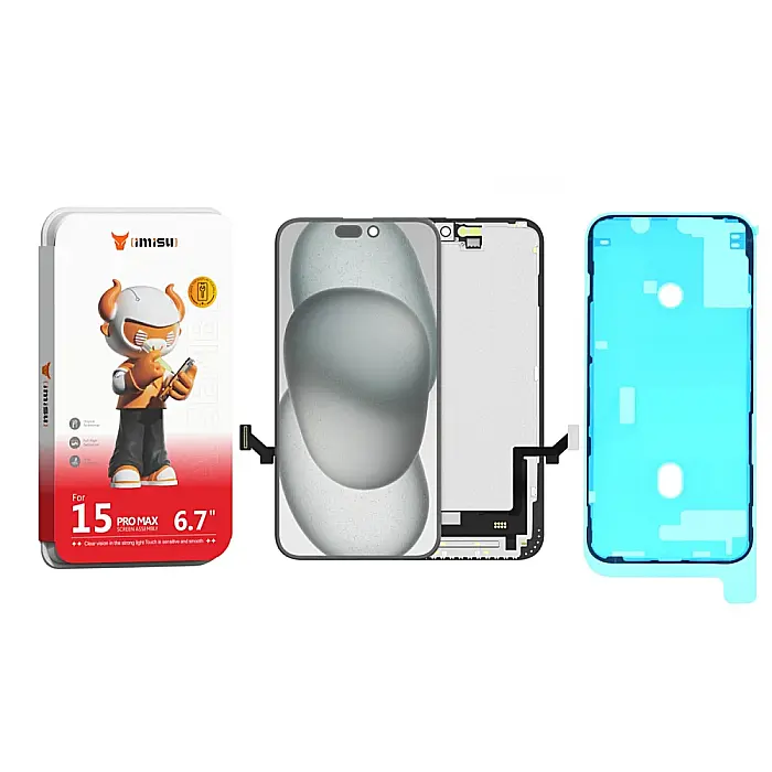 Display cu Touchscreen iPhone 15 Pro Max 120Hz, iMisu Prime incell (Suporta IC Transplant), Varianta completa cu rama [3]