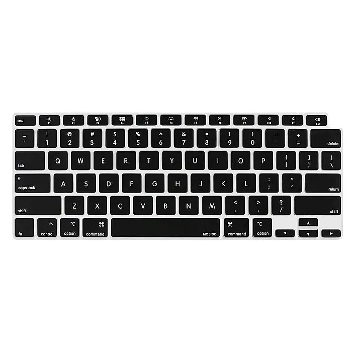 Folie de protectie pentru tastatura MacBook Air A2179, A2337, Negru, Layout US [1]