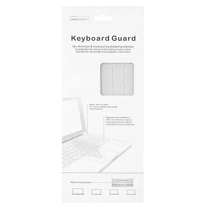 Folie de protectie pentru tastatura MacBook Pro / Air A2442, A2485, A2779, A2780, A2681, Transparenta, Layout UK [4]