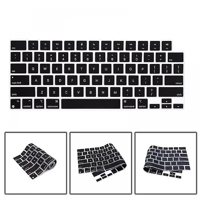 Folie de protectie pentru tastatura MacBook Pro / Air A2442, A2485, A2779, A2780, A2681, Negru, Layout US [3]