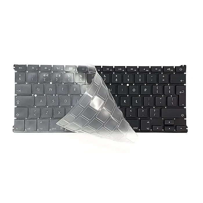 Folie de protectie pentru tastatura MacBook A1502, A1398, A1425, A1466, A1369, A1278, A1286, A1297, Transparenta, Layout UK [1]