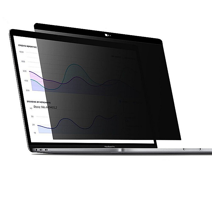 Folie display privacy compatibil cu Macbook Pro 15 Inch A1990, A1707, 2016 - 2019, Webcam cover integrat [1]