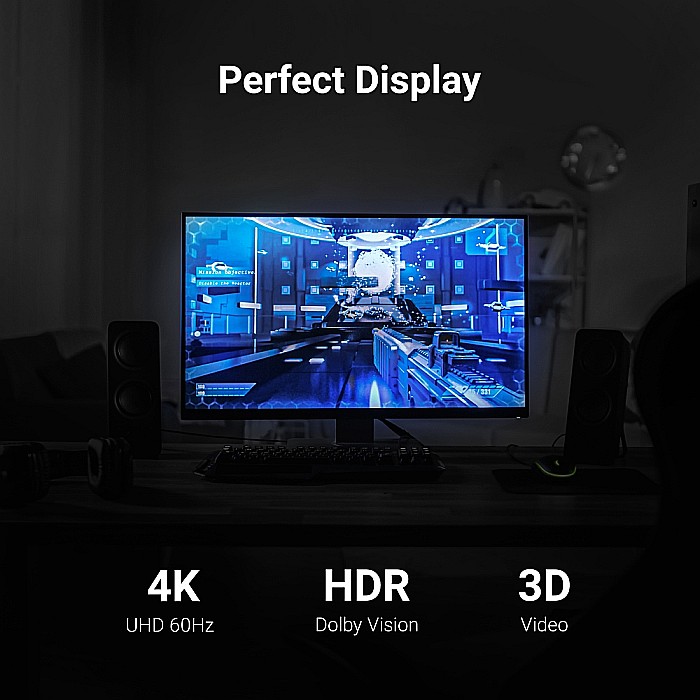 Cablu HDMI GC StreamPlay 2.0b 3 metri, 4k 60 Hz [2]