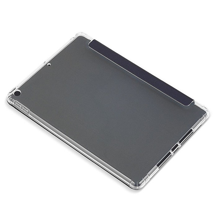 Husa protectie flip cu bumper Anti-fall pentru iPad 10.2 inch 7 / 8, Navy Blue [6]