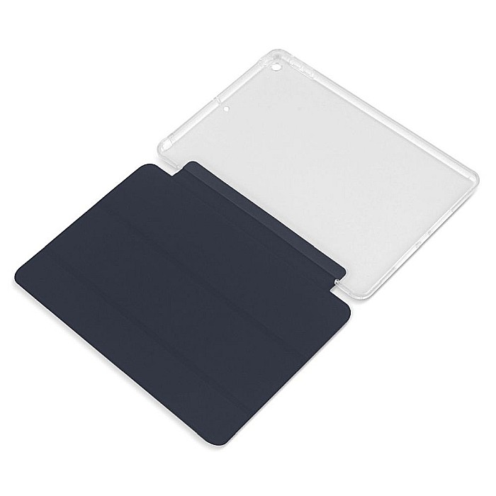 Husa protectie flip cu bumper Anti-fall pentru iPad 10.2 inch 7 / 8, Navy Blue [7]